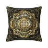 Ornate Baroque Gold Black Greek Key Pillowcase Double-sided Printing Cushion Cover Decorations Throw Pillow Case Cover Seater