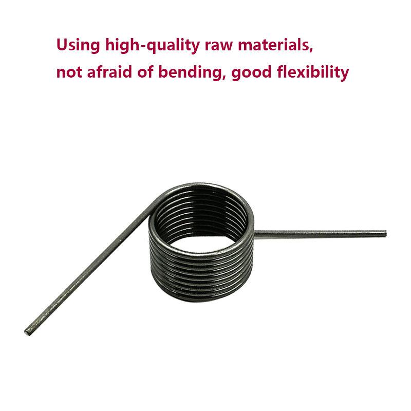 Wre diameter 0.8mm Right-handed single button torsion spring V-shaped spring torsion spring angle 180/120/90/60 degree