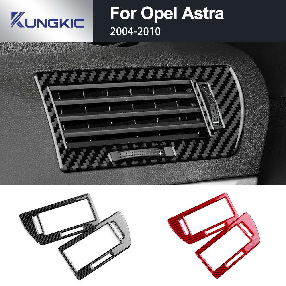 Для Vauxhall Opel Astra H MK5 2004 2005 2006 2007 2008 2009 2010 Наклейка из настоящего мягкого углеродного волокна Панель приборной панели воздуховода автомобиля