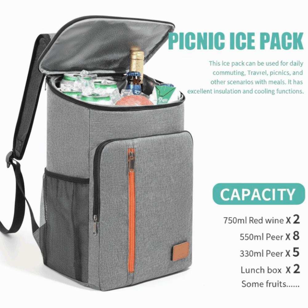 Oxford Insulated Backpack Insulated Large Capacity Cooler Bag Portable Thermal Lunch Bag Picnic