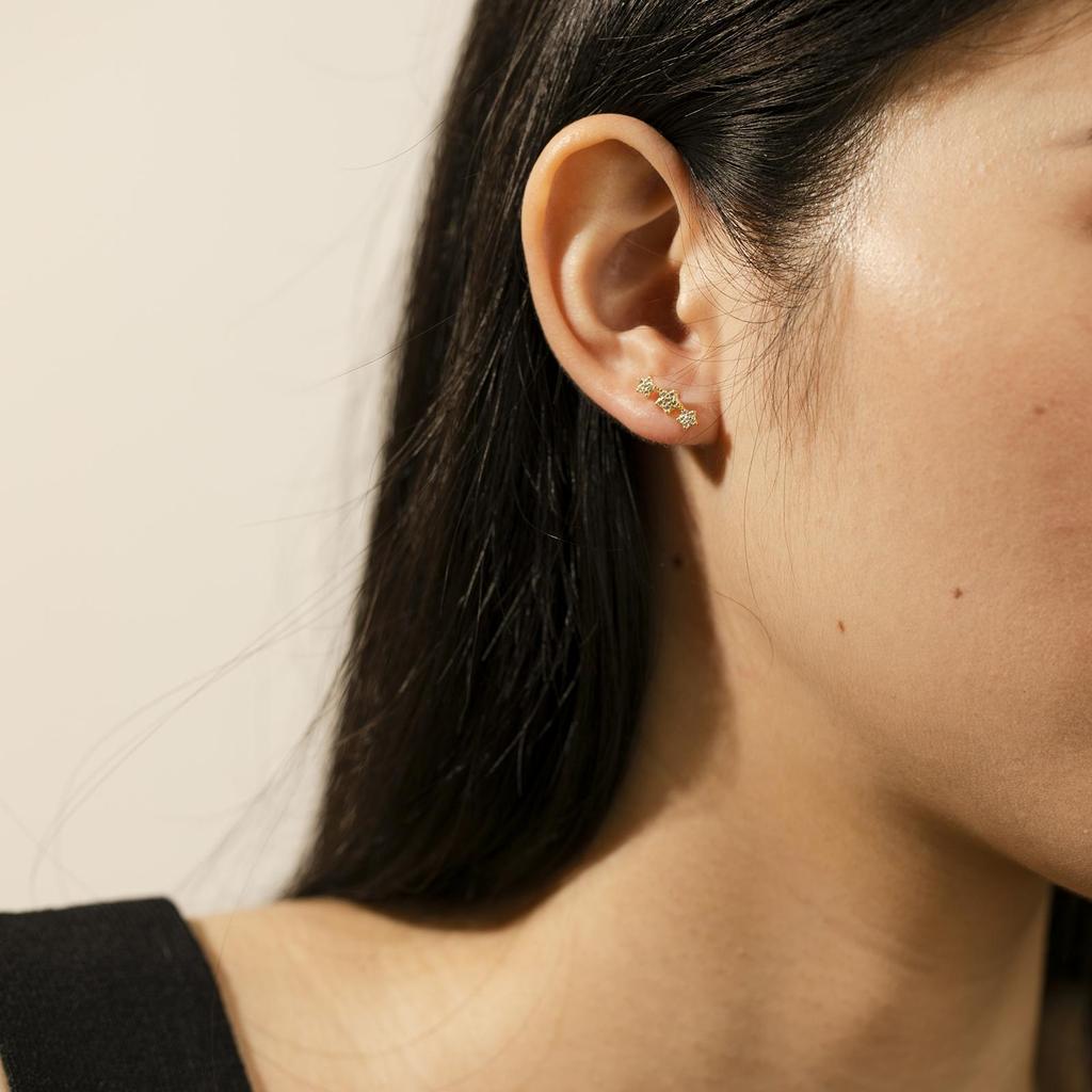 ANDYWEN Серьги-гвоздики с тремя звездами из стерлингового серебра 925 пробы, роскошные ювелирные изделия для пирсинга, 2023, свадебные украшения