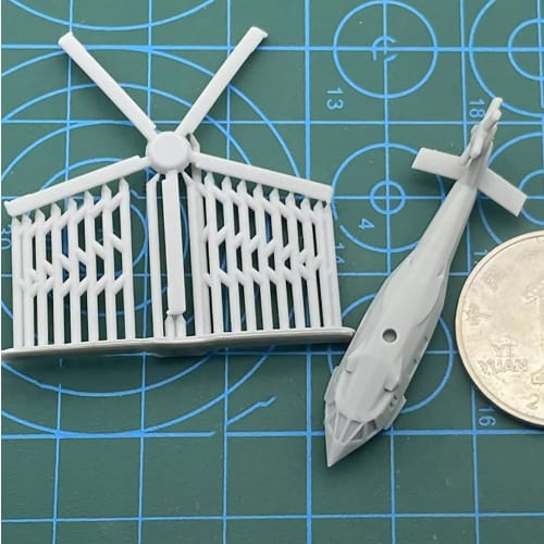 5-Pack RUH-60 Black Hawk Stealth Helicopter Model Resin Assembly 1/2000-1/350 Scale Transport Military Model (1/700 (27mm))