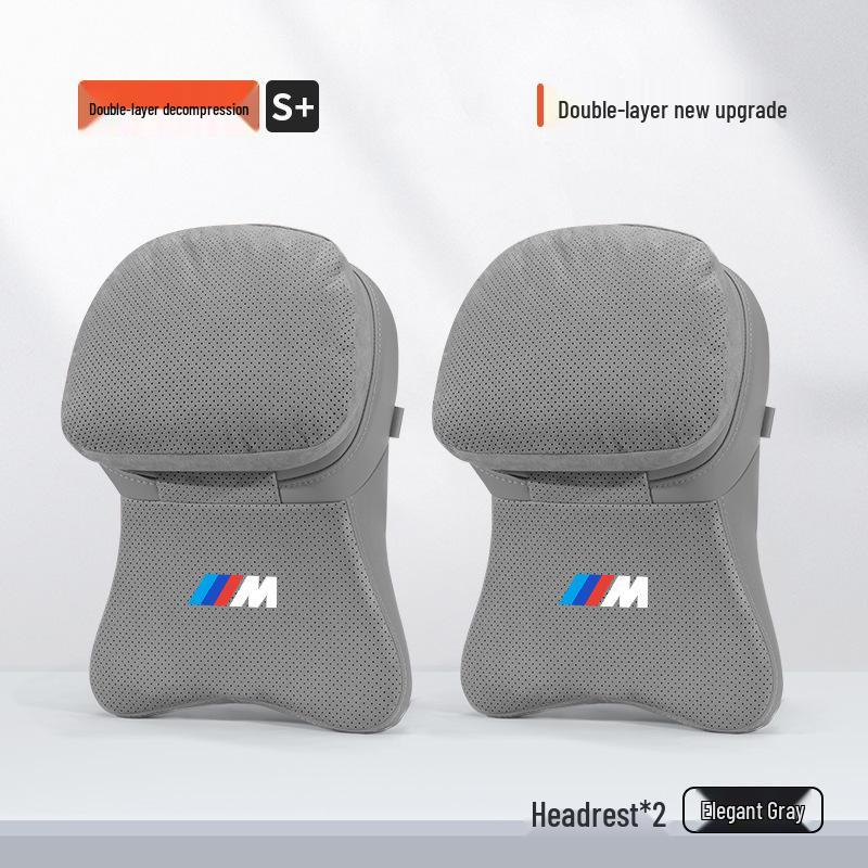 Подушка для подголовника, шеи и поясницы BMW - Подходит для 1, 3, 5, 7 серии, X1, X3, X5, X6 - Аксессуар для интерьера автомобиля