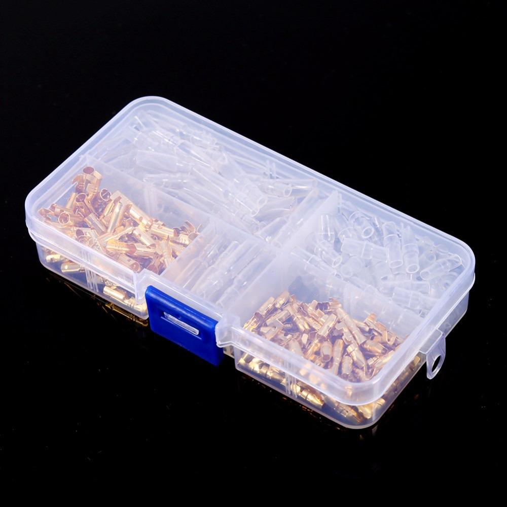 240Pcs Terminal Male & Female Bullet Connectors 3.5mm Size Electrical Terminals Electronic Projects