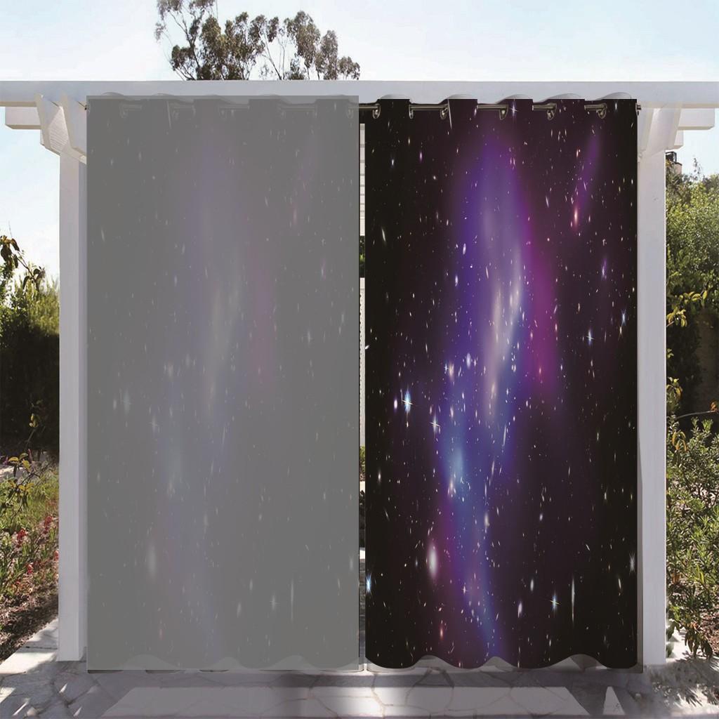 1 шт. Звездное сияние, водонепроницаемая наружная штора, светофильтрующая полиэстеровая садовая драпировка для патио, крыльца, беседки, декора, включающего крючок