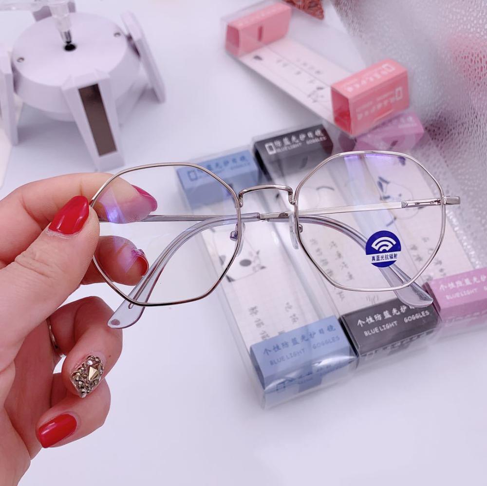 Fashion Eye wear Octagon Eyeglasses Anti-blue Light Glasses Myopia Optical Mirror Vision Care