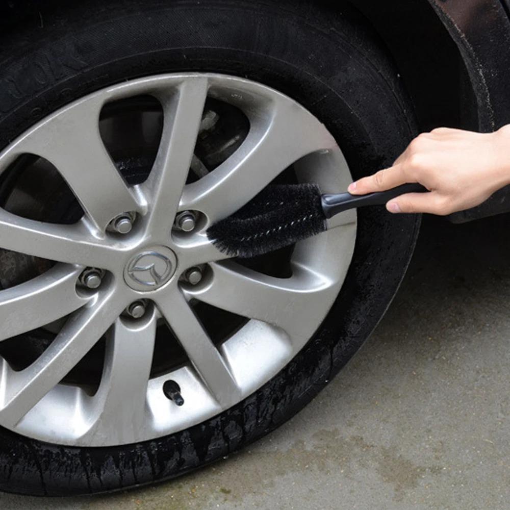 PC Car Wheel Brush, Tire Cleaning Brush Tool, Car Rim Cleaner, Vacuum Cleaner Handle, Wheel Car Detail Brush