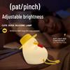 Cola Duck Sleep Aid Night Light: Baby-Friendly, Eye-Safe, Silicone, Rechargeable, with Timer