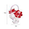 3.3*3.1 Inch Decorative Ornaments Crystal Home Decoration Basket Ornaments  Living Room