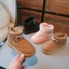 Children Snow Boots for Boys Girls Medium Big Kids Autumn Winter Warm Thermal Thick Plush Cotton Ankle Boots 2024 New Classic
