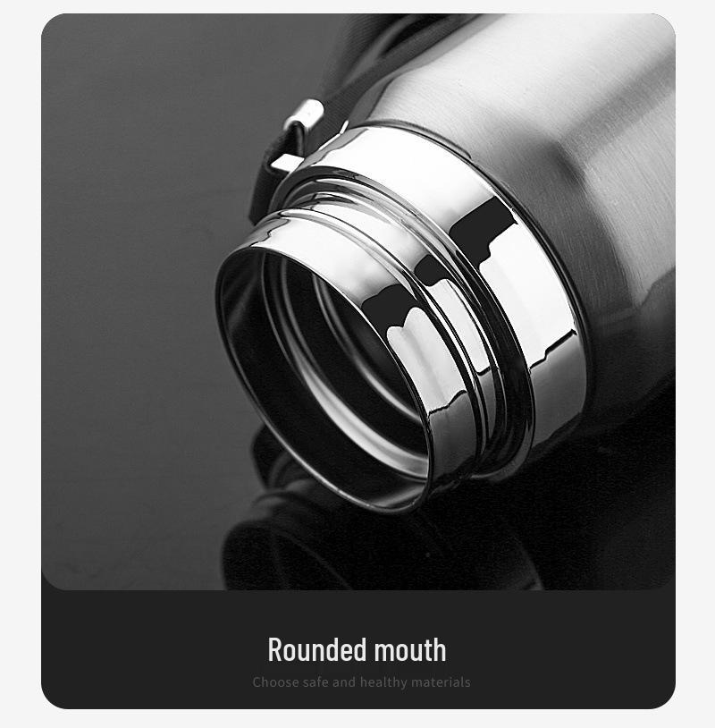 Изолированная чашка для воды из нержавеющей стали 316 с ситечком для чая - 1000 мл/1500 мл, большой вместимости для автомобиля, студентов и использования на открытом воздухе