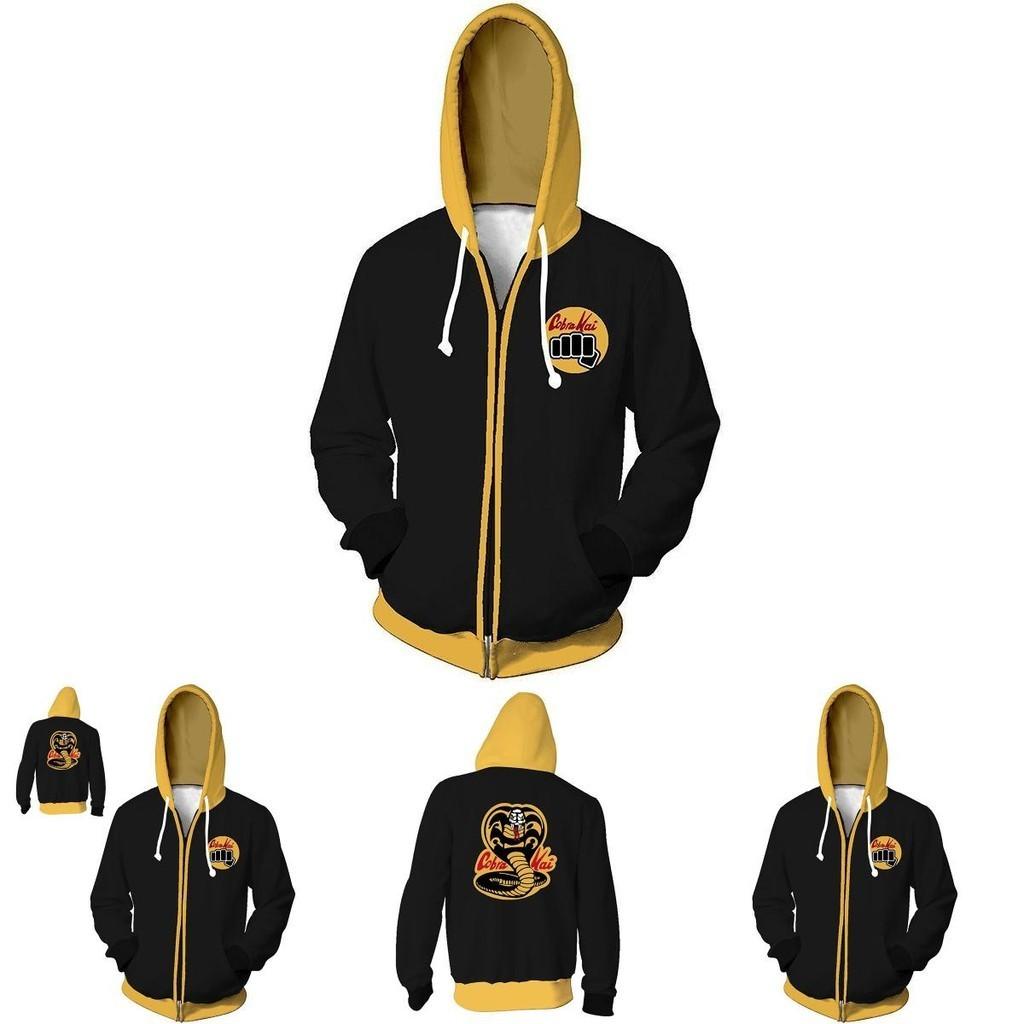 Breathable Karate Kid Val Armorr 3d Hoodie Jacket With Kangaroo Pocket