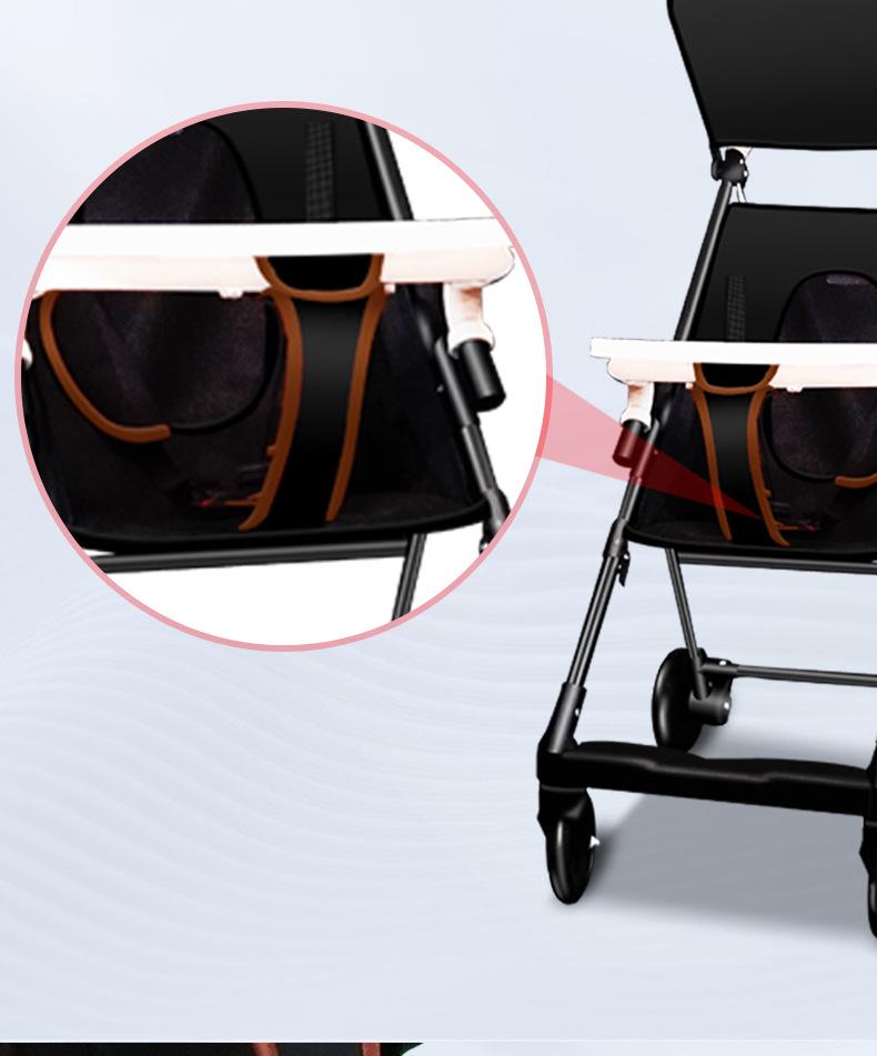 Compact Foldable Baby Stroller: Lightweight and Travel-Friendly, Carry-On Compatible