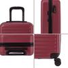 Set of 3 Rigid Suitcases (L-76cm) (M-66cm) (S-56cm) TRN DARK RED