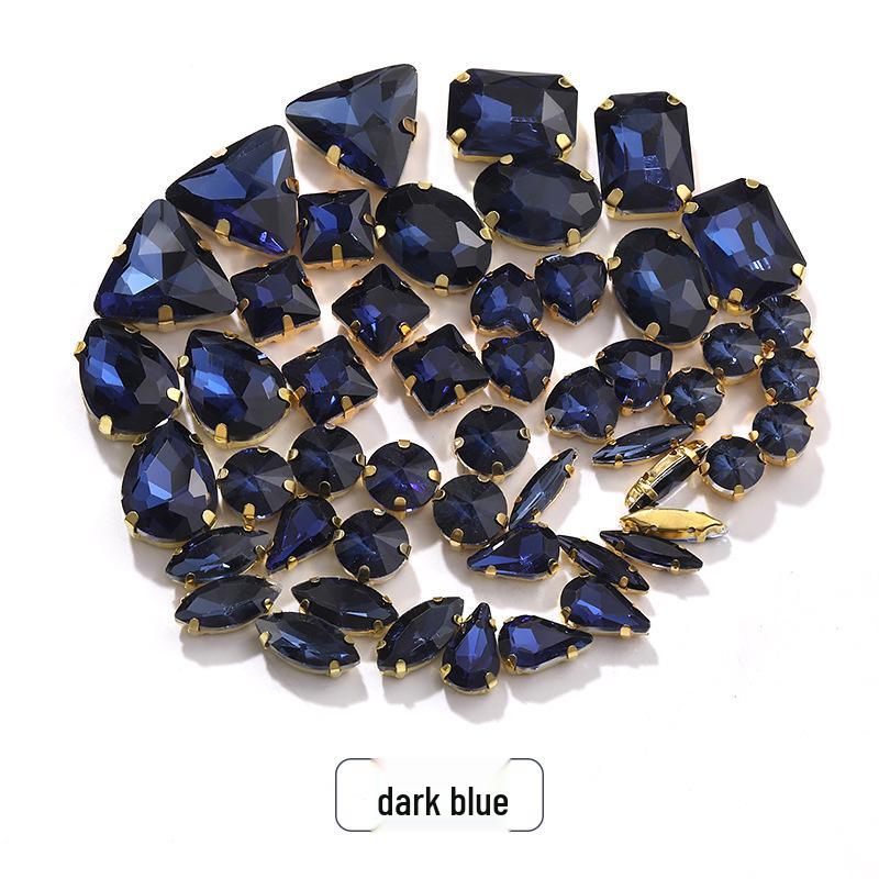 Пришитые вручную смешанные хрустальные стразы-когти для свадебного платья и аксессуаров для браслета