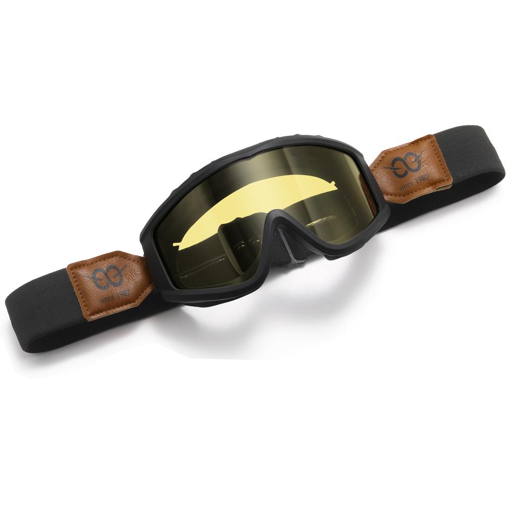 Men and Women's Anti-fog Motorcycle goggles Fashion Windproof Adjustable Webbing Motorcycle Eyewear for Male and Female