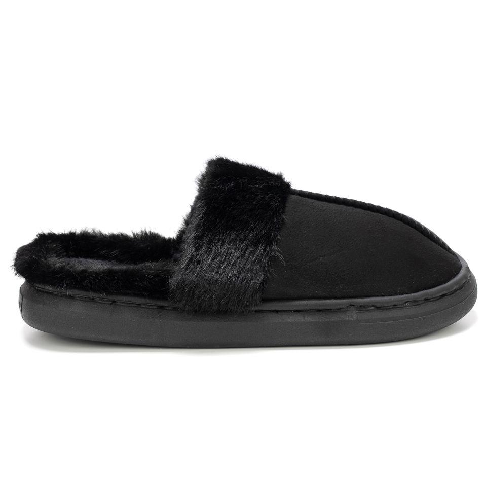 Men's Warm Slippers With Fur Black Dijere 44/45