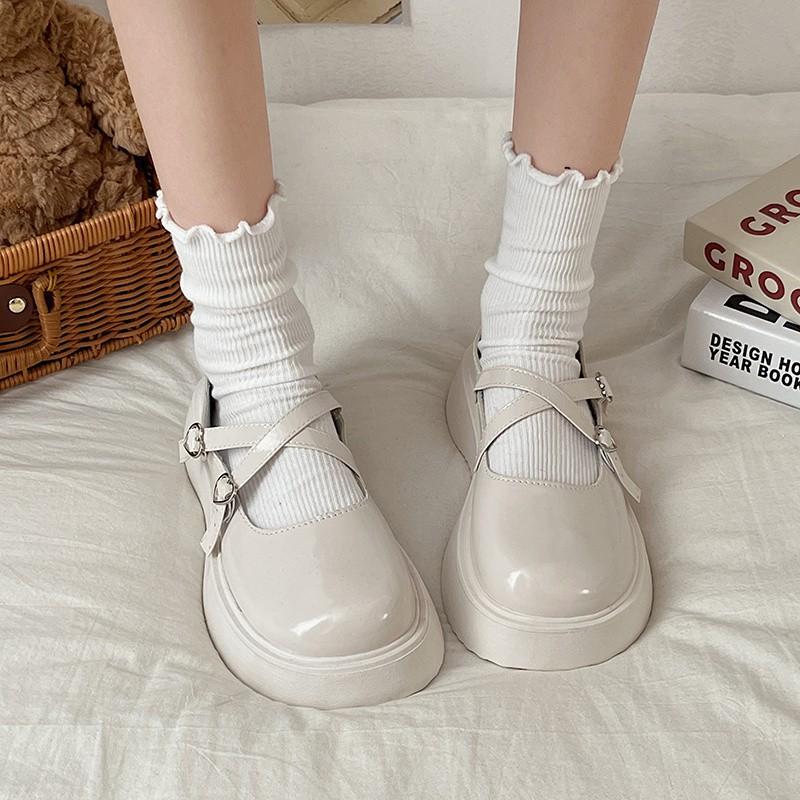 Туфли Мэри Джейн на платформе Fairy, детские летние универсальные туфли Sweet Feel с бантом на большой голове, маленькие кожаные туфли