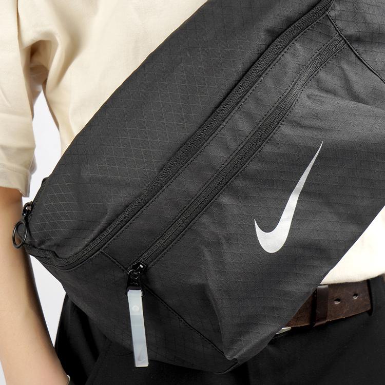 Nike Модная Сумка-кроссбоди на плечо с принтом логотипа Базовая ткань Унисекс Черный DN8114-010