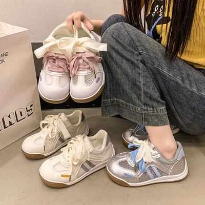 Уродливо милые сетчатые женские моральные тренировки лето новые шикарные нишевый дизайн тонкие спортивные туфли Форреста Гампа