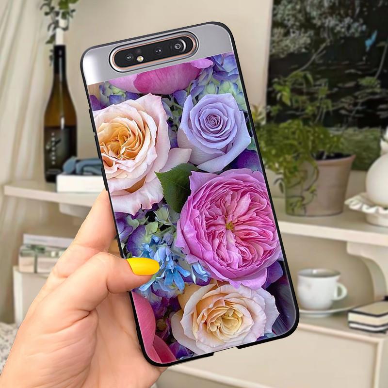 Case For Samsung A80 Case Soft Silicone Cartoon Back Cover For Samsung Galaxy A80 GalaxyA80 A 80 A805 Fundas shell Black coque