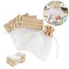 Multipurpose Pack of 30 Sturdy Organza Linen Drawstring Storage Bags for Jewelry Storage and Gifts Packaging Use
