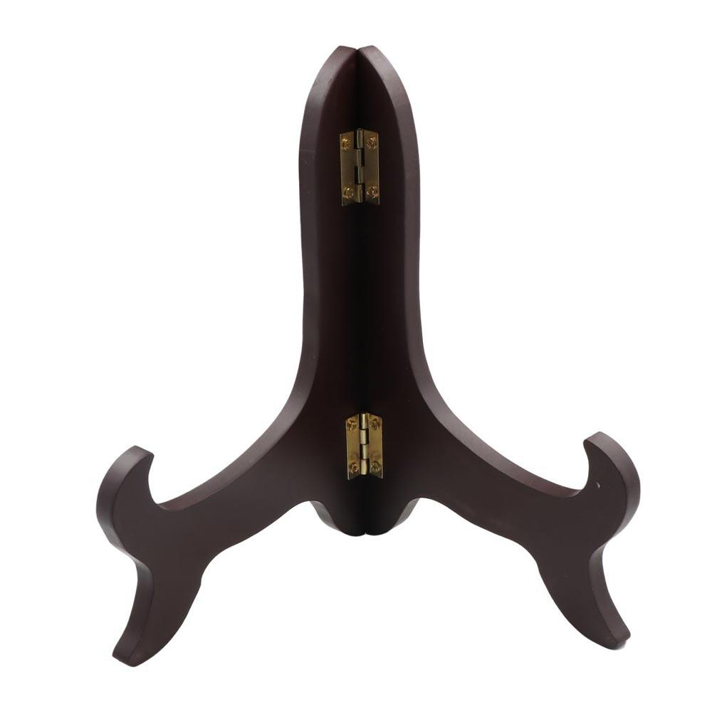 Durable Picture Decorating Base Home Decor High End Photo Plate Holder Display Stand Wooden Bracket Picture Frame Holder