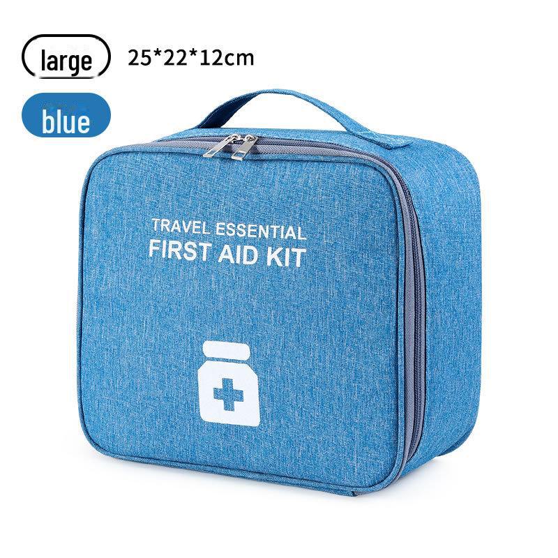 Compact Travel First Aid Kit: Portable Emergency Medicine Bag for Home and Outdoor Use