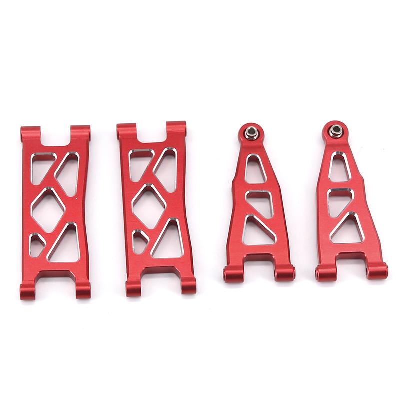 8PCS for 1/18 Granite Grom Mega 380 4x4 Monster Truck RTR 1/14 MOJAVE GROM aluminum alloy front rear suspension A-arm upgrades