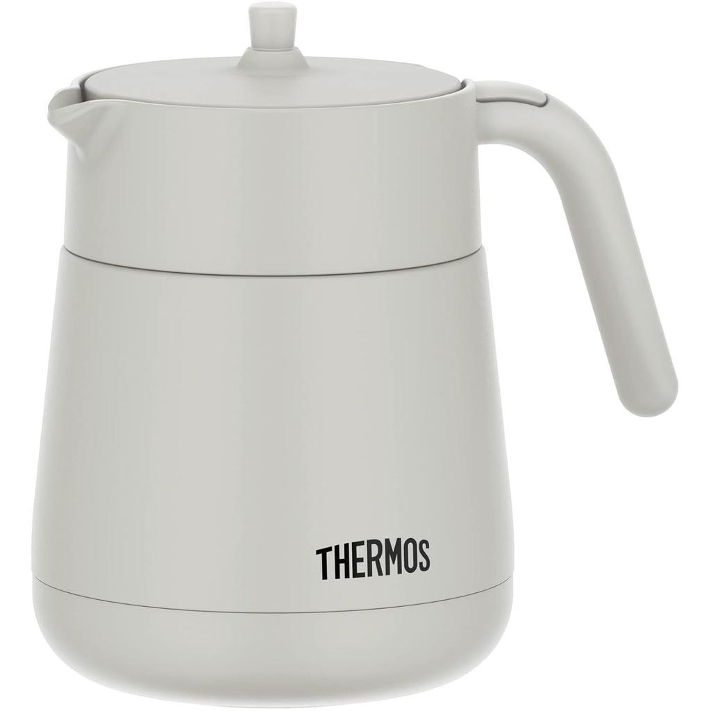 Термос Thermos с вакуумной изоляцией, чайник-заварник, 700 мл, светло-серый TTE-700 LGY