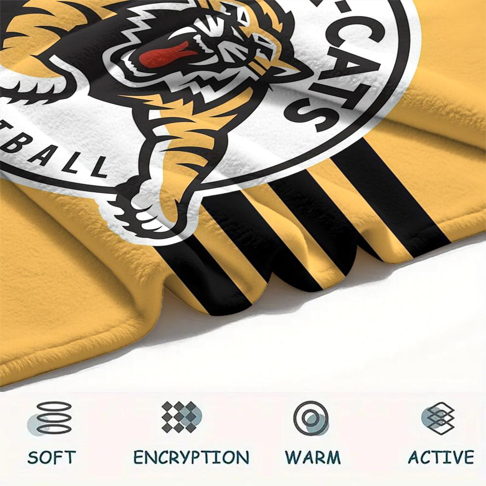 Castleford Tigers Flannel Blanket, High quality Comfortable for All Seasons, Home Decor, Warmth and Comfort