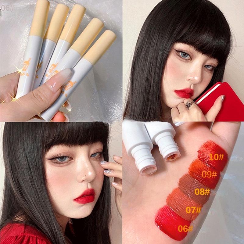 Корейская косметика Vongee 5 шт./компл. Нюдовый бархатистый блеск для губ Стойкий водостойкий матовый не сухой кремовый мягкий оттенок для губ Набор помад для макияжа