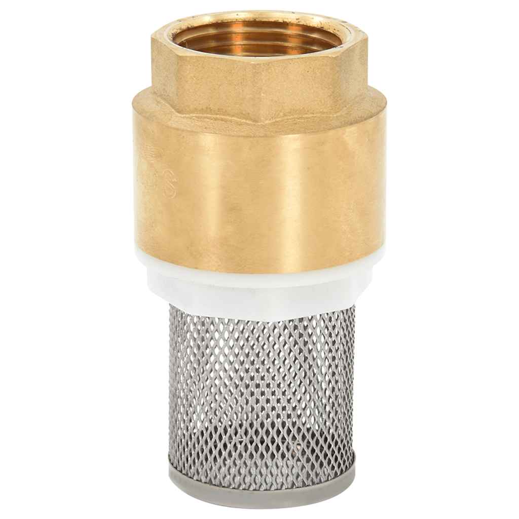 vidaXL Saugschlauch mit Messing-Anschlüssen Grün 1,1" 15 m PVC
