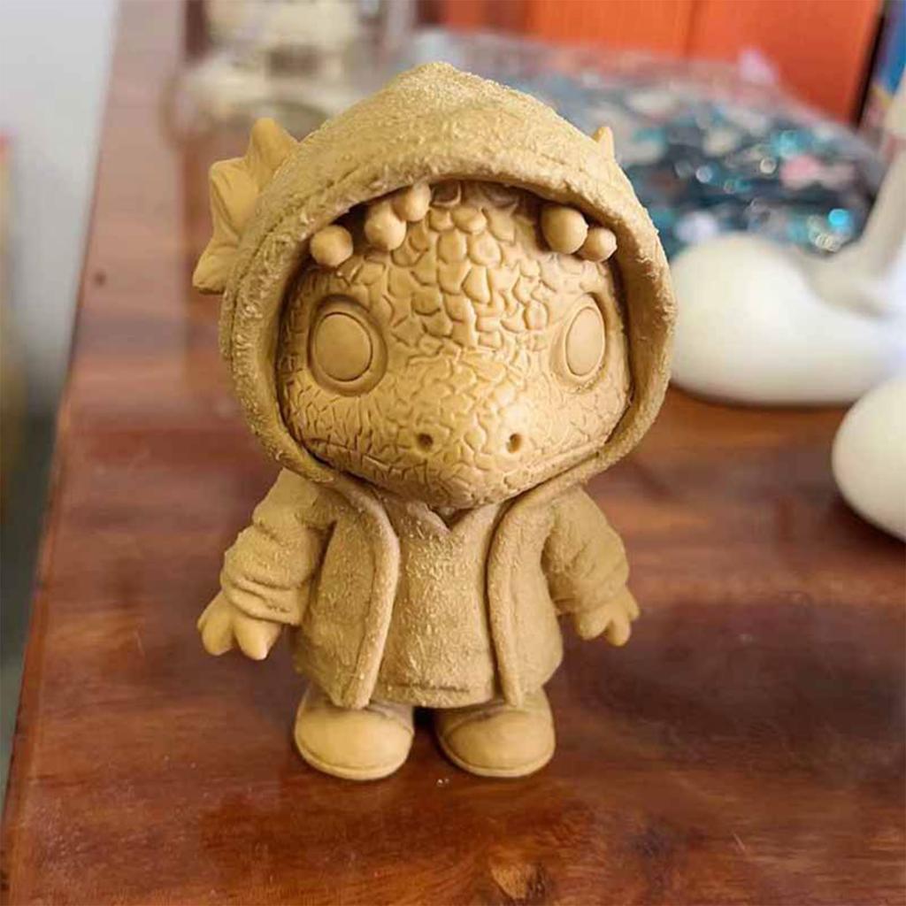 Милая статуэтка динозавра, скульптура, настольные украшения для дома, забавный злой дракон, скульптура детеныша, рождественский подарок