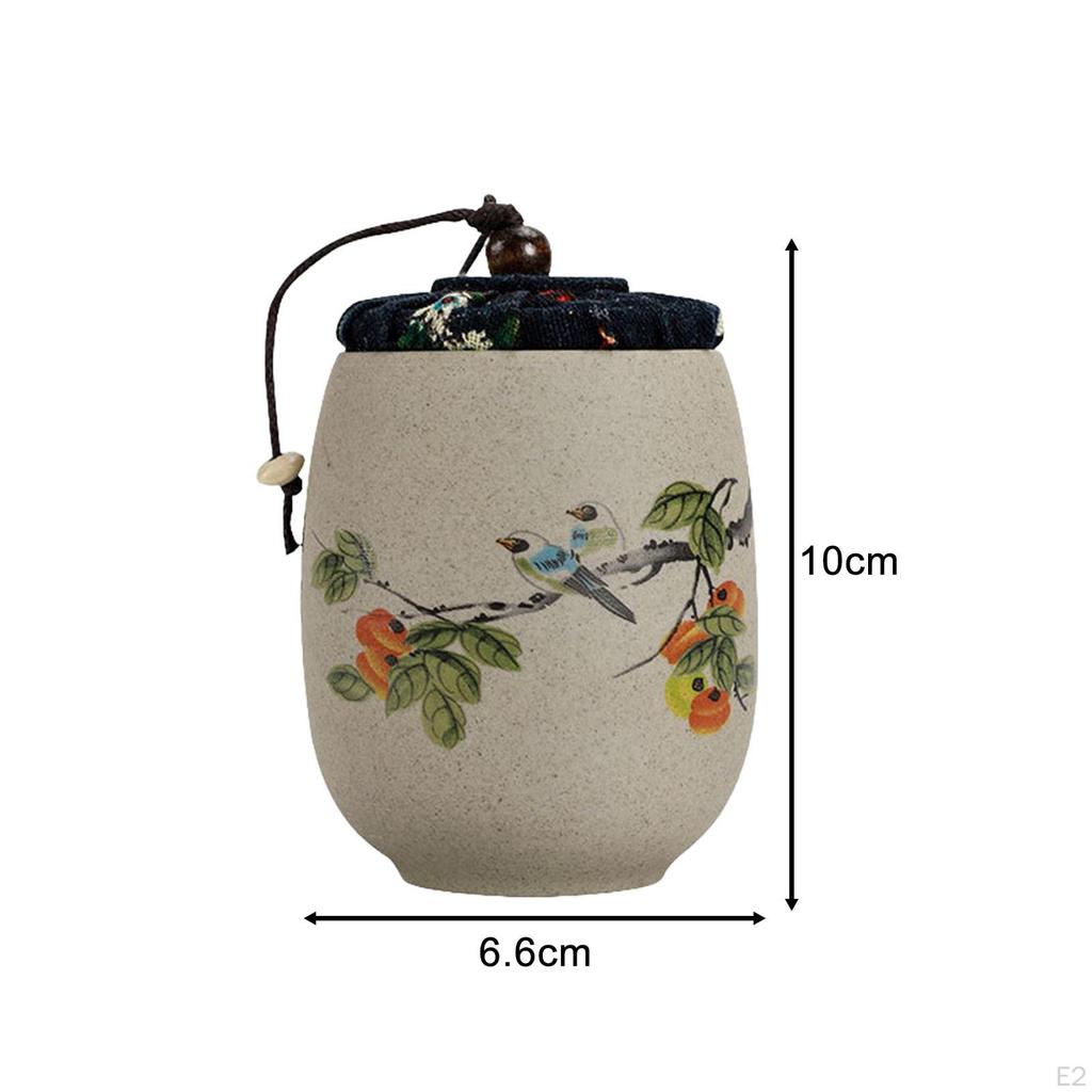 Керамический контейнер для чая, свободный контейнер для хранения, небольшая пищевая банка