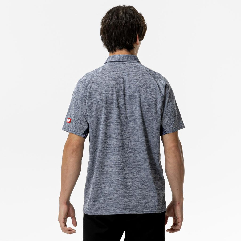 Mizuno Короткое платье для настольного тенниса JTTA, темно-синяя футболка, рукав, сертифицированное, влагоотводящее, быстросохнущее, унисекс, 82JAC105,