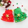 Cloak Cosplay Costume Plush Ball Star Decor Scattered Ruffle Hem Festive New Year