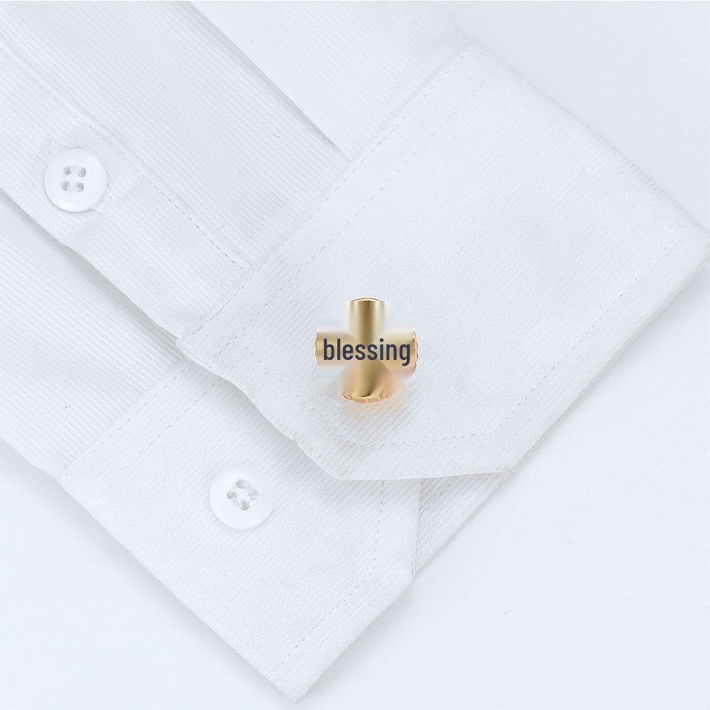 Мужские эксклюзивные круглые золотые запонки 2022 года - Разноцветные шпильки для рукавов рубашки (XK22S017)