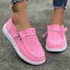 Spring 2025 New Plus-size Casual Shoes Women's Lace-up Flat Oversoles Low-top Loafers Women's Singles Shoes
