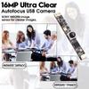 16MP USB ELP 4K USB Webcam Module with Microphone for Ultra Mini Light Security PC CCTV Laser Compatible with and Mac OS Camera, Autofocus, Computers,