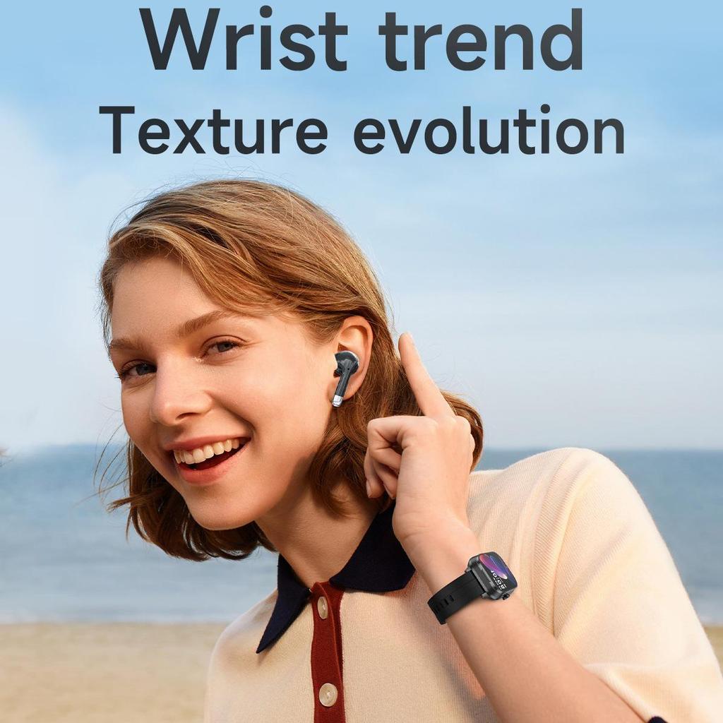 D8pro Спортивные умные часы и наушники в комплекте с NFC, Bluetooth-звонками и воспроизведением музыки