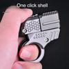 Shell Throwing  Alloy Mini Ring Pistol Soft Bullet Toy Gun Decompression Toys Golden Finger Blaster For Boys Adults