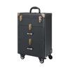 Universal Brake Wheel Trolley: Multi-Layer Large Nail & Tattoo Storage Makeup Box