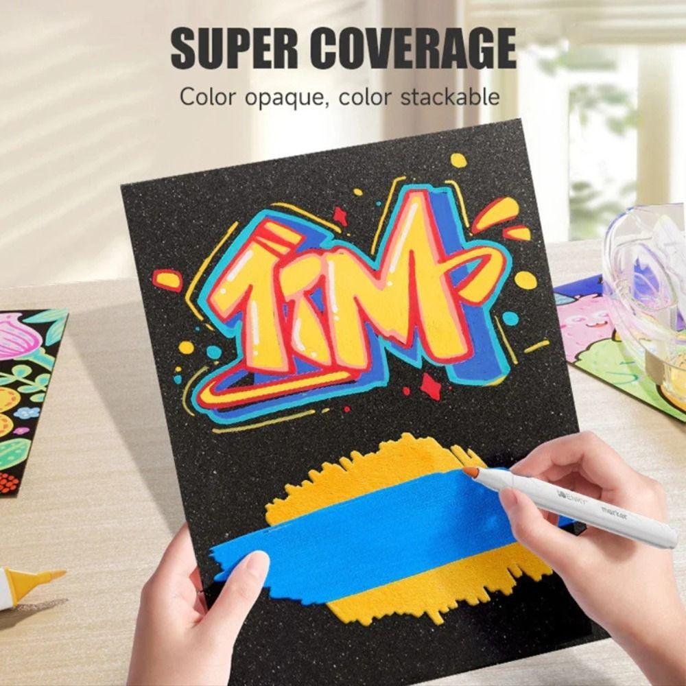 Гелевая ручка для рисования, ручная работа, граффити, ручка 24/48/60 цветов, художественный маркер, ручка для детей