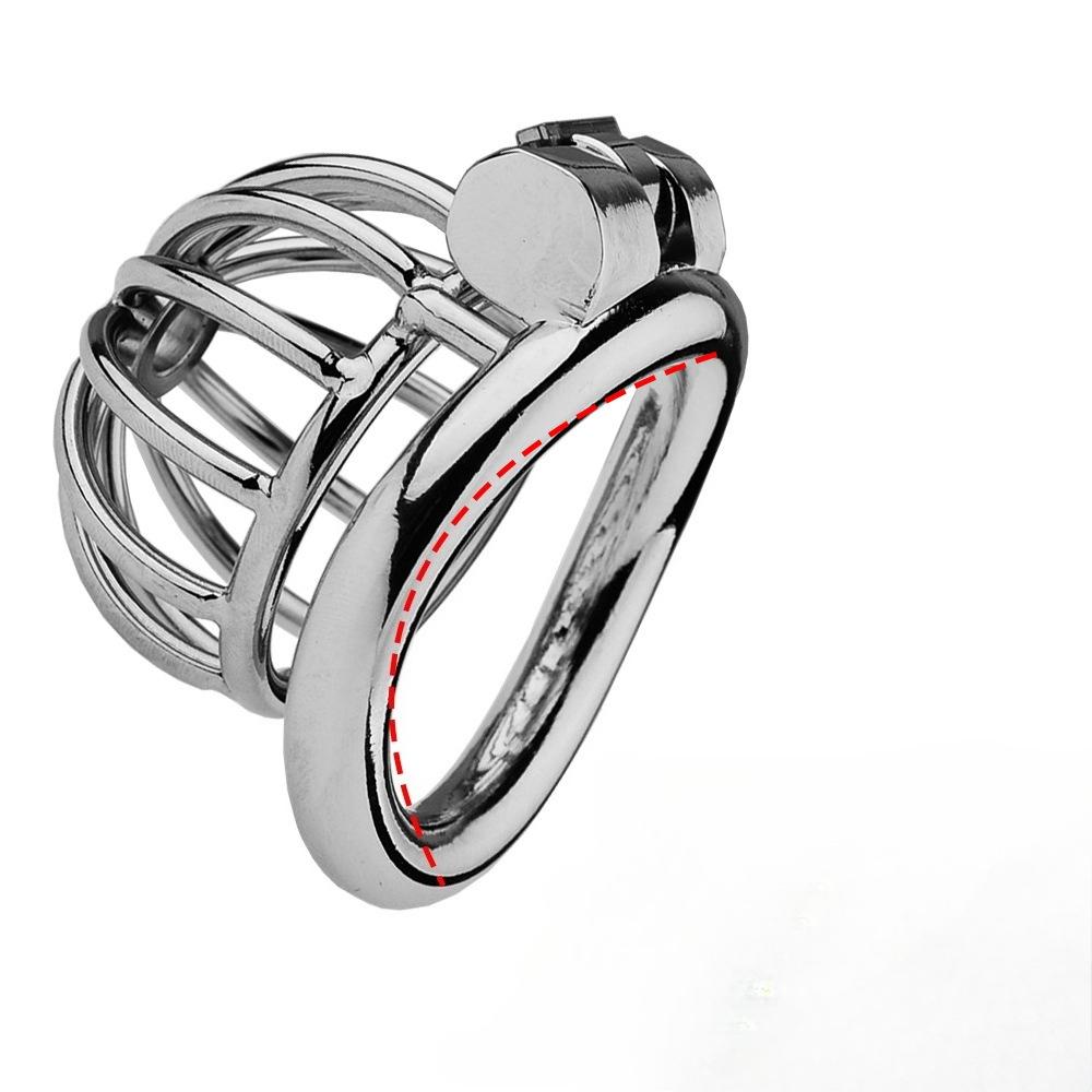 Stainless Steel Chastity Cage Set with Dual Style Design Secure Locking Ring and Smooth Metal Trainer Masturbation Sex Toys