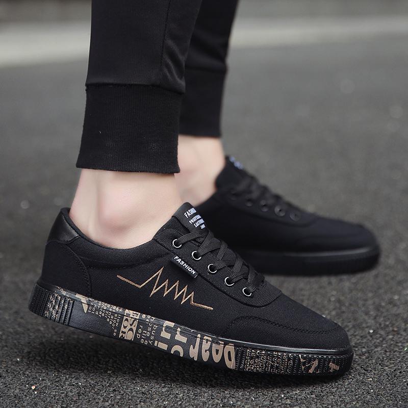 Весенне-летняя парусиновая обувь, мужские кроссовки, черные туфли, мужская повседневная обувь, мужская модная обувь
