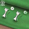 Hot-Selling 925 Sterling Silver Bone Stud Earrings Fashion Trendy Jewelry Classic Accessories For Women Birthday Christmas Party