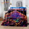 2025 New Style Beauty Colorful Pebble Road Beach Stone Scenery Blanket,Soft Throw Blanket for Home Bedroom Bed Sofa Cover Kids