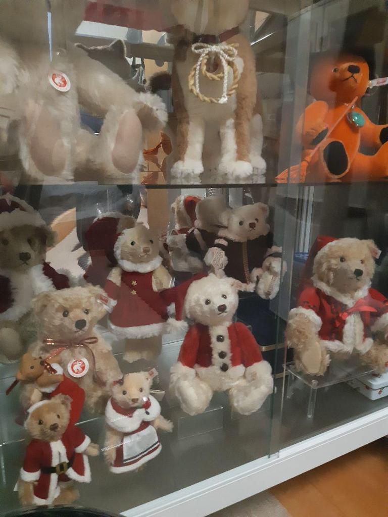 [Б/У] Плюшевый мишка Steiff «Рождественский мишка 2014» прибл.. 33см