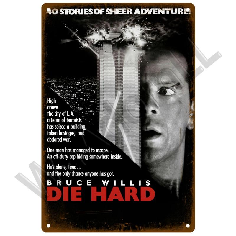 Кино Металлическая Вывеска Фильм Индустриальный Деко Винтажный Постер Винтажный Ретро Жестяная Вывеска Эстетичная Гостиная Металлический Декор Стены Декорация